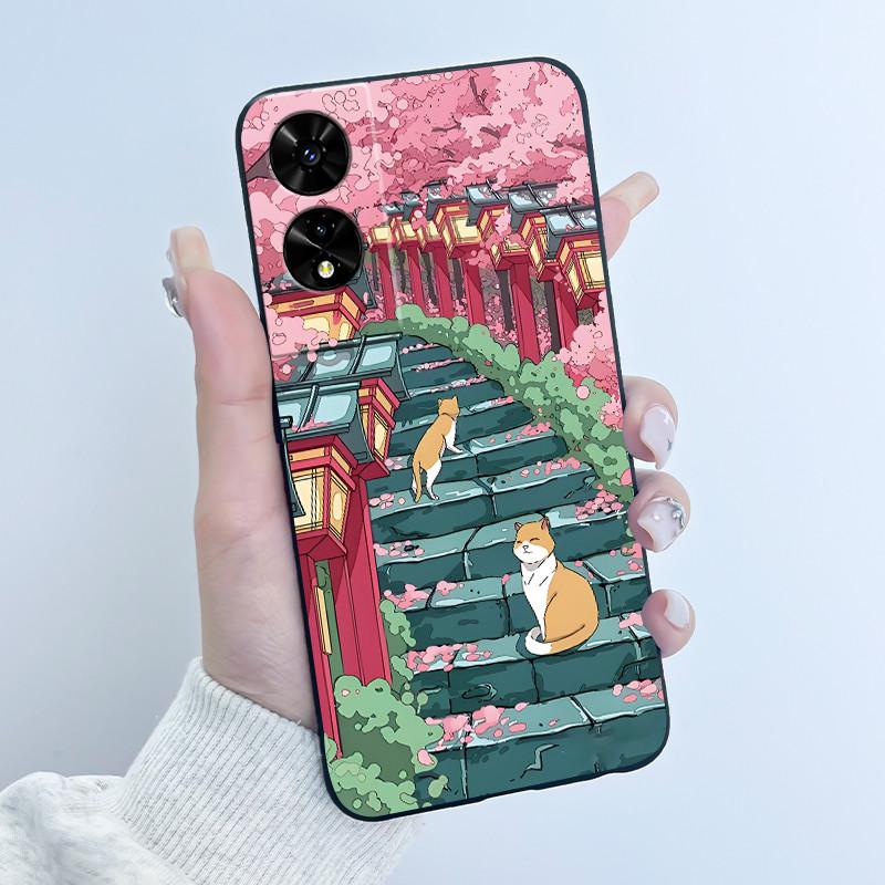 Cute Case For TCL 505 (T509K) (T5094) Fundas Capa Printing Shell Protective Cover Soft Silicone Cartoon Phone Casing Coque
