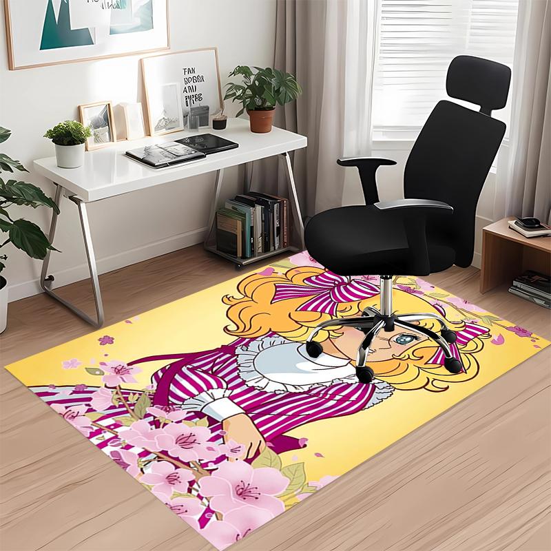 The Rose of Versailles Printed Carpet, for Office Chair Living Room Bedroom Kitchen Room Decor Gifts.