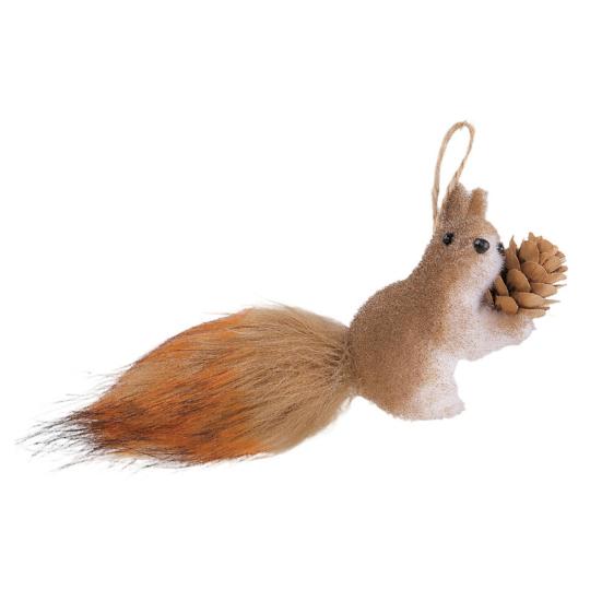 Искусственная белка Рождественское подвесное украшение Праздничный кулон Домашний настенный декор Украшение для рождественской елки