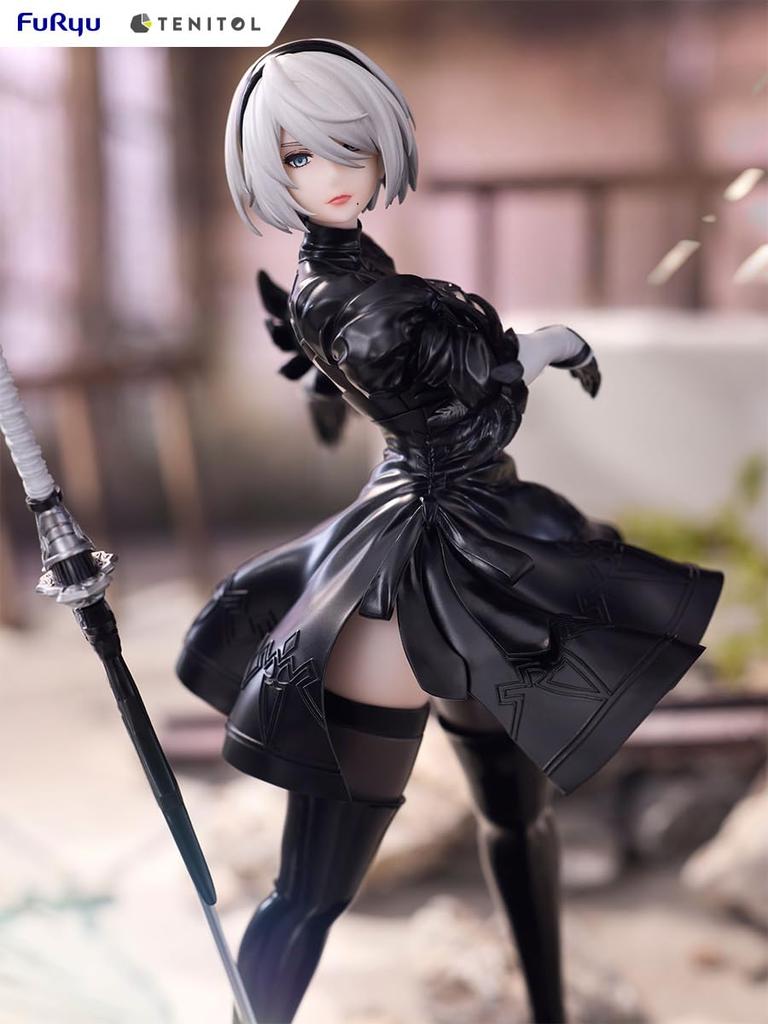 Furyu Anime TENITOL 2B 2 Type Height 220mm Painted Complete Figure "NieRAutomata Ver1.1a" (Yorha No. B) Approx. Non-scale ATBC-PVC AMU-TNL0101