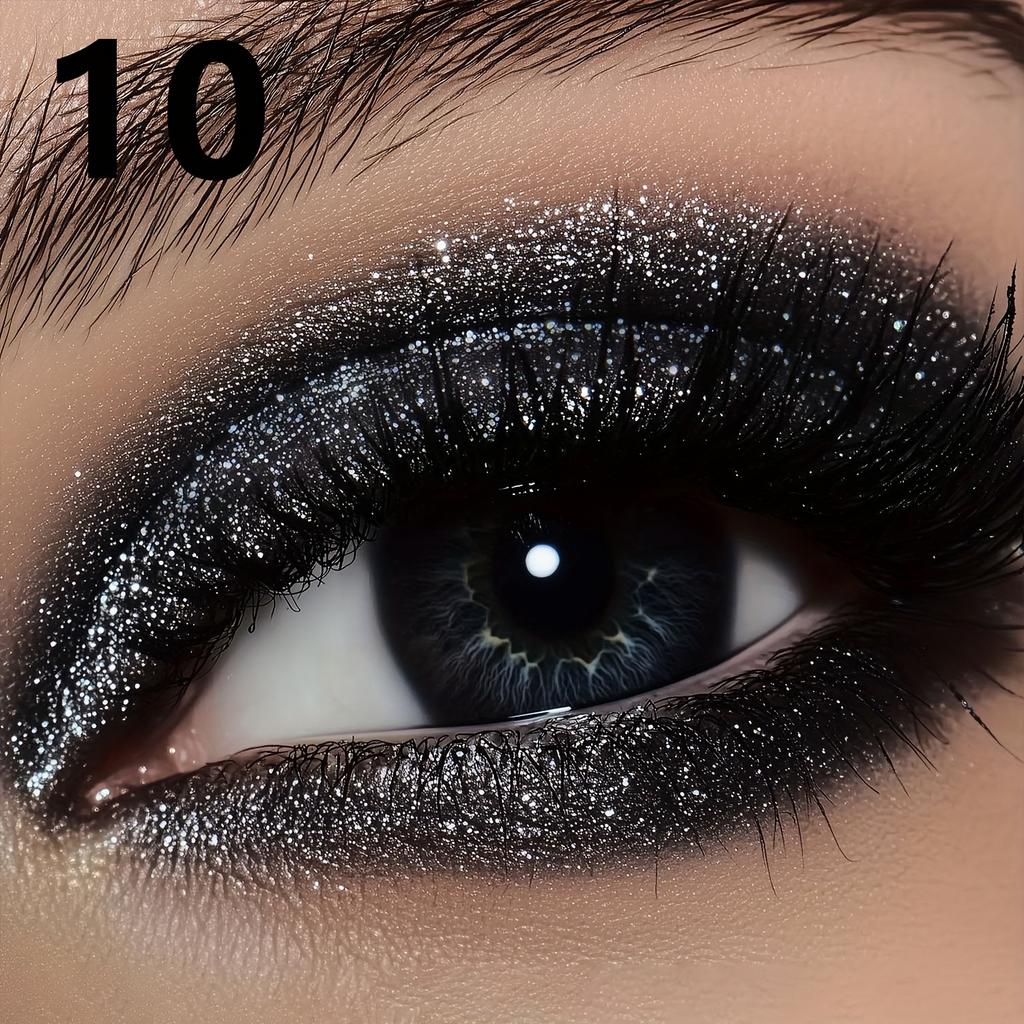 Яркие блестящие кремовые тени для век с кисточкой. Стойкие водостойкие неразмазывающиеся мерцающие тени для век, идеально подходящие для сценических вечеринок