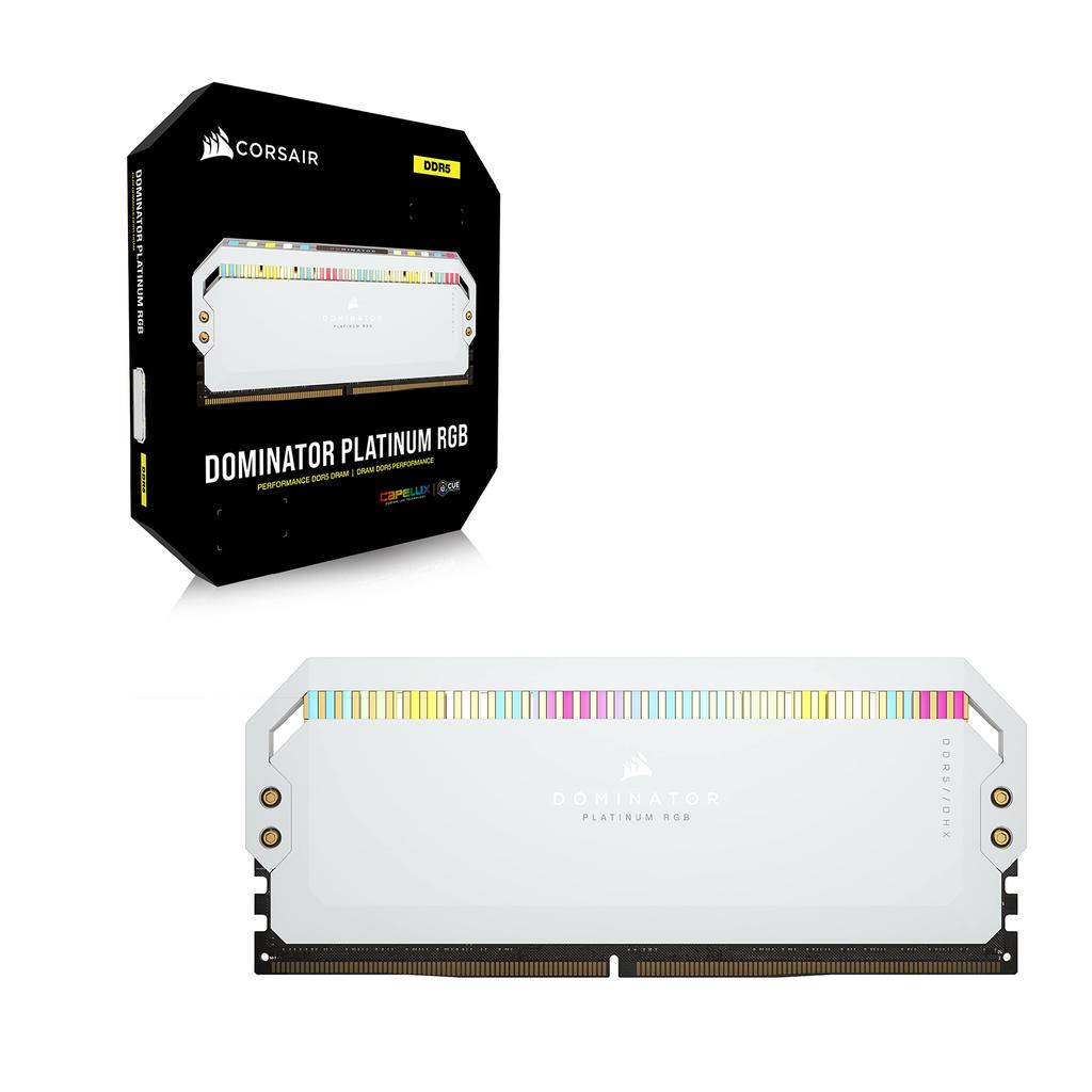 Corsair Dominator Platinum RGB DDR5 64 ГБ DDR5 5600 МГц C40 Intel Optimized Desktop Memory Voltage Control Patented CORSAIR DHX Cooling 12 Ultra Bright