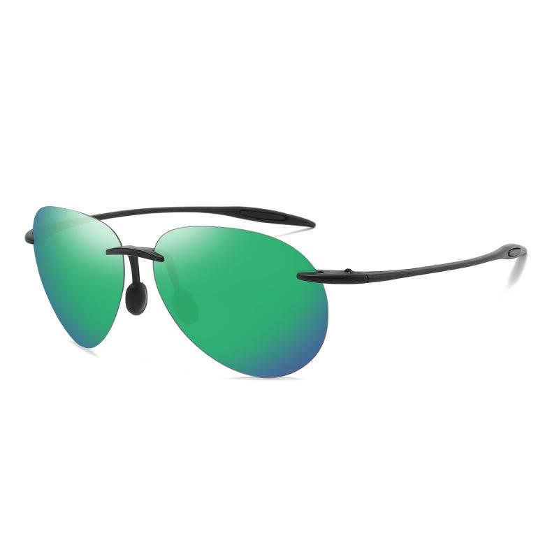 New TR Men's Frameless Polarized Sunglasses Women's Fashion Trend Sunglasses Fishing Glasses UV Protection Sunglasses