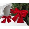 New Red Bowknot Pendant deformable Flannelette Hanging Xmas Ornament Large DIY Christmas Tree Decorations Merry Christmas