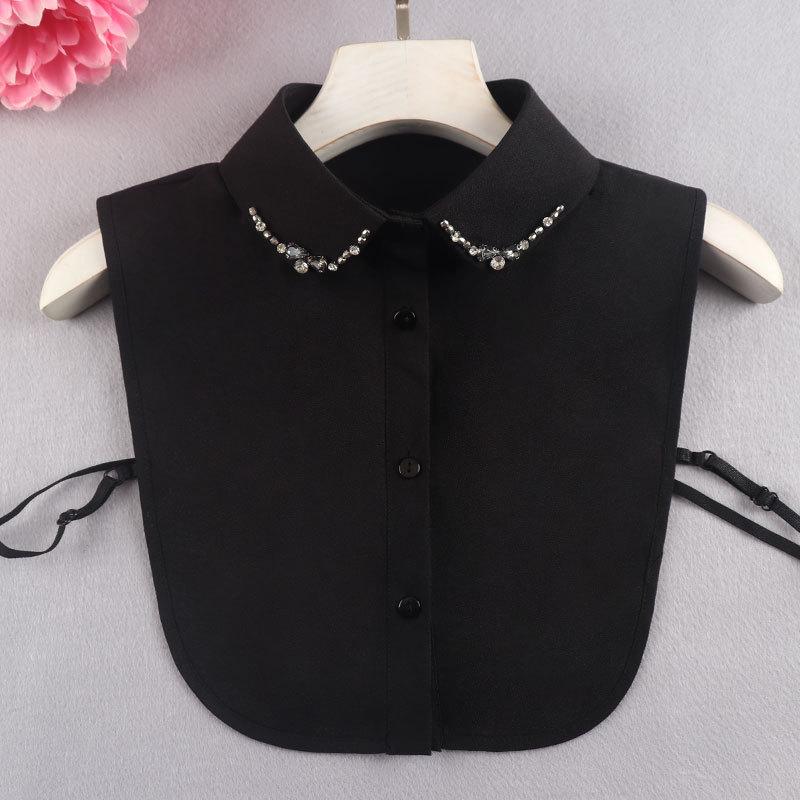 Fake Shirt Collar Versatile Fake Collar Women'S Decorative Collar Beaded Sweater Decorative Doll Collar