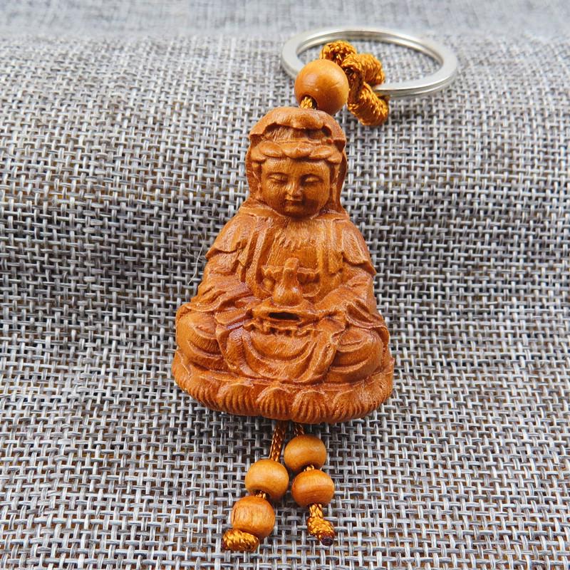 Брелок-подвеска в виде тыквы Pixiu из красного дерева с 3D-резьбой