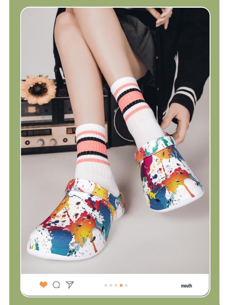 Унисекс кроксы 2024 года для трансграничной торговли: Новые мужские и женские тапочки-сандалии