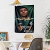 Mbappe Custom Your Name Wall Decor Tapestry Art For Pet Memorial Birthdaywedding Party Backdrop Family Gift