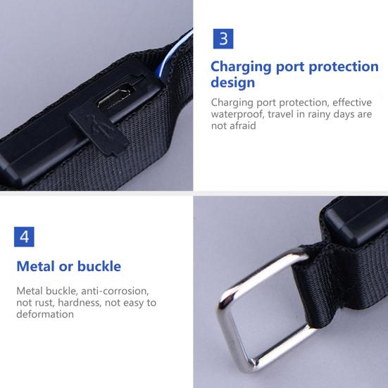 Портативная светящаяся повязка на руку Сверхяркая Износостойкая Регулируемая по плотности Светодиодная повязка на руку для бега