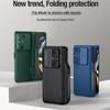 NILLKIN For Samsung Galaxy Z Fold 5 Case With Pen Slot Phone Holder Frosted Shield Fold 180°Folding Cover For Samsung Z Fold5 5G
