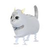 4 шт. Шарики-кошки на ходулях Шарики-животные Кот Шарики-кошки для детской вечеринки по случаю дня рождения Декор для дня рождения на тему "Кот-питомец"