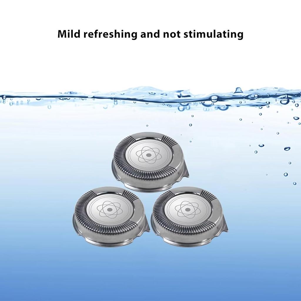 Set of 3 Double Blades Shaving Head for Phillips Norelco SH50/52 HQ8 HQ9 PT720 PT724 PT730 AT810 AT830 HQ6090 7800XL HQ8160 Aquatec,3000,
