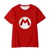 Унисекс детская повседневная футболка с 3D принтом Super Mario - с коротким рукавом, с круглым вырезом