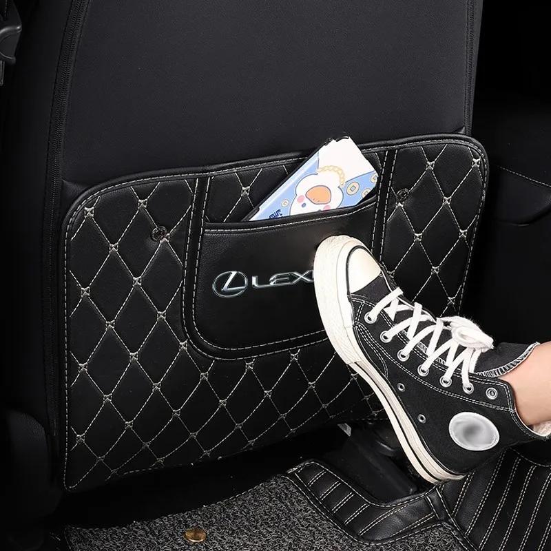 1Pcs Car Anti-Kick Pad Mat Seat Backrest Protector Cover For Lexus ES RX LS IS NX CT LX IS250 IS200 CT200h GS300 LS430 RX450hFP0