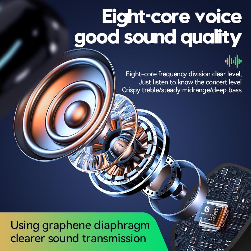 VAORLO X12 Мини-вкладыши Беспроводная гарнитура с шумоподавлением Наушники с цифровым дисплеем для Xiaomi Android Водонепроницаемые стереонаушники