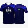 Brazilian volleyball jersey 3D contrasting color sports loose version fast-drying short sleeves, summer T-shirt outdoor fitness
