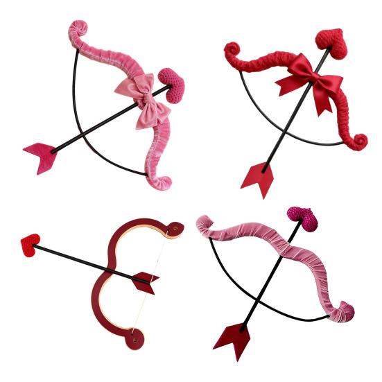 Унисекс Мини Набор Купидона с Луком и Стрелами Аксессуар для Косплея для Взрослых и Подростков на День Святого Валентина, Хэллоуин, Костюмированную Вечеринку