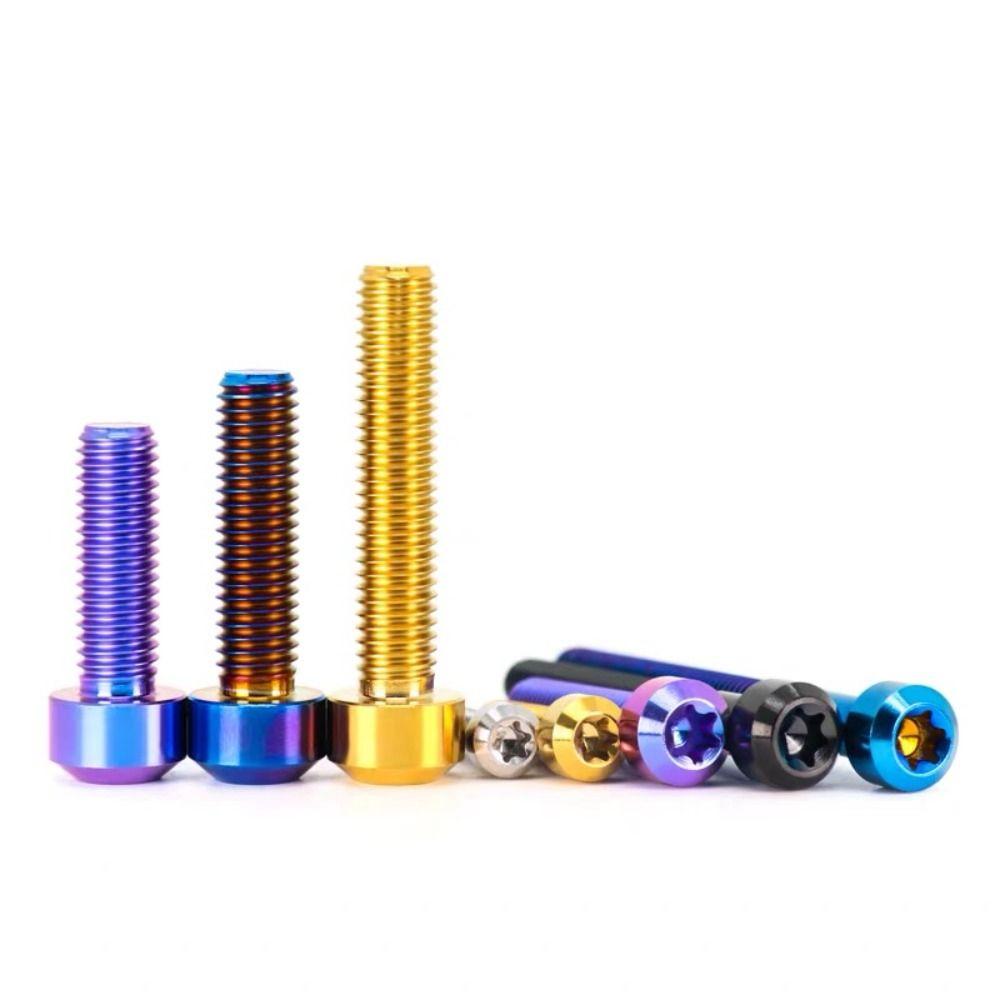 M6 Titanium Screw Torx Drive Socket Cap Screw Durable Fastener Screw Motorcycle Upgrade