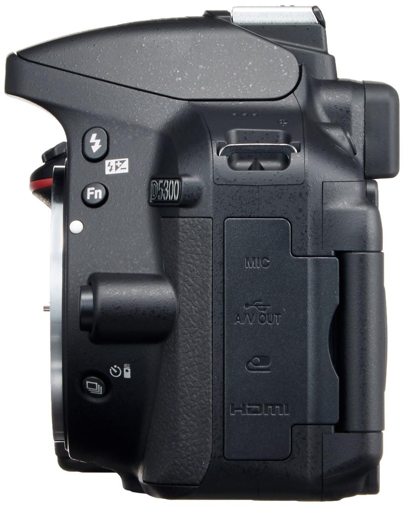 Nikon D5300 Digital SLR D5300BK [Refurbished] Camera, Black, 24MP, 3.2-inch LCD,