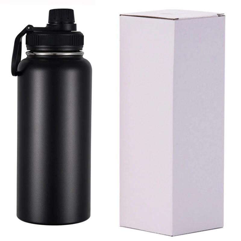 Stainless Steel Vacuum Insulated Travel Mug With Handle Large Capacity Portable Thermos Outdoor Sports