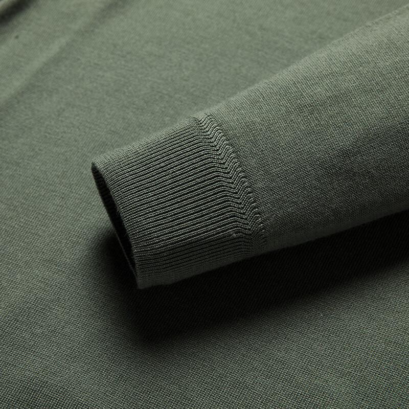 Hengyuanxiang Men's Machine Washable 100% Wool V-Neck Sweater