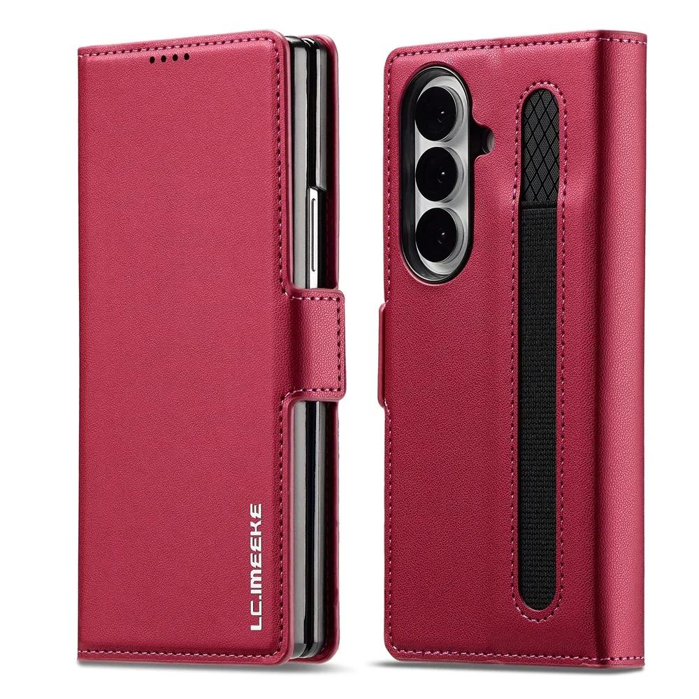 Обложка-кошелек из искусственной кожи для Samsung Galaxy Z Fold 7 6 5 4 3 Fold7 Fold6 Fold5 Fold4 5G Чехол для телефона с держателем для карт Защитный