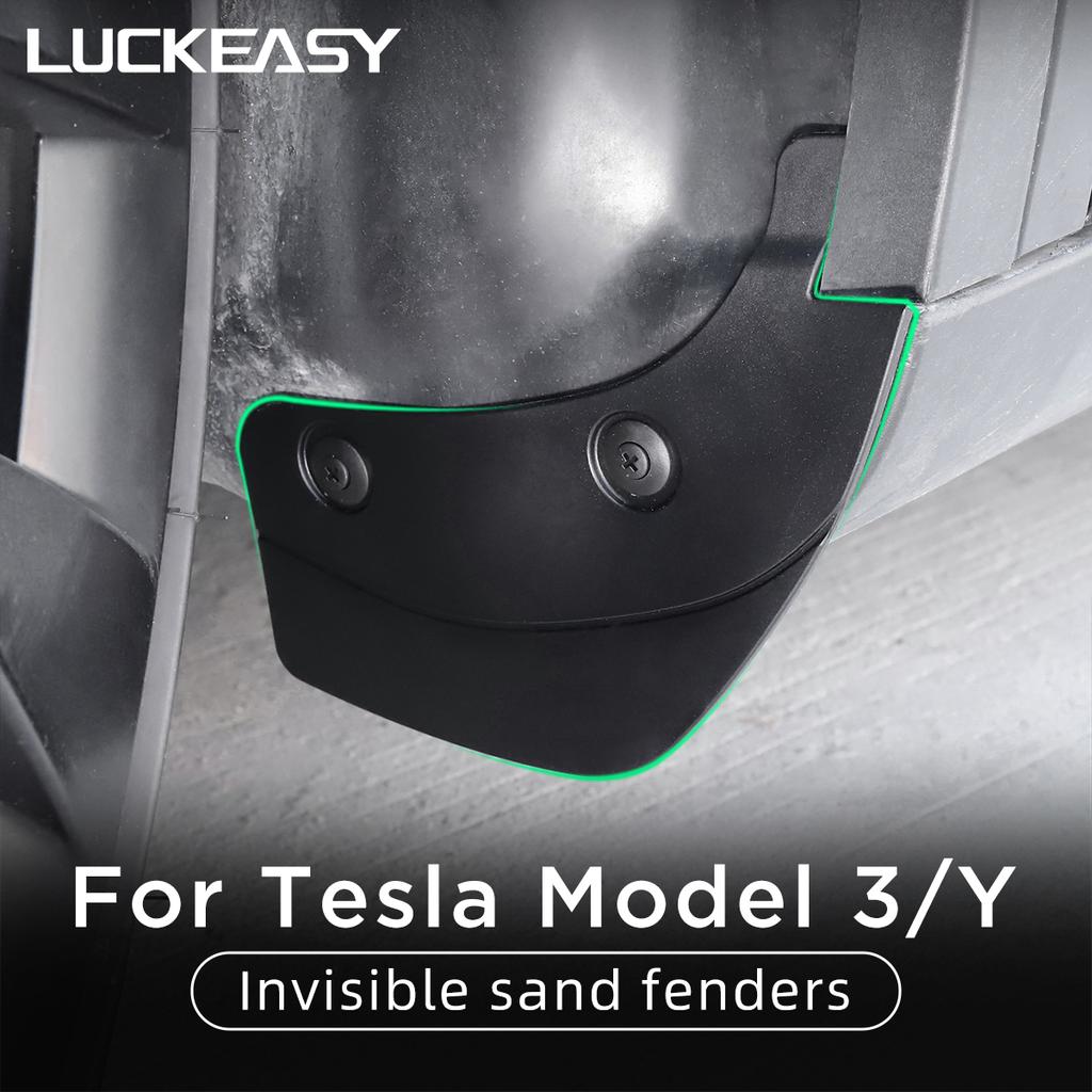 LUCKEASY For Tesla Model 3 Model Y -2023 Rear Wheel Mud Flaps Car Modification Accessories Splash Guards Mud Fenders