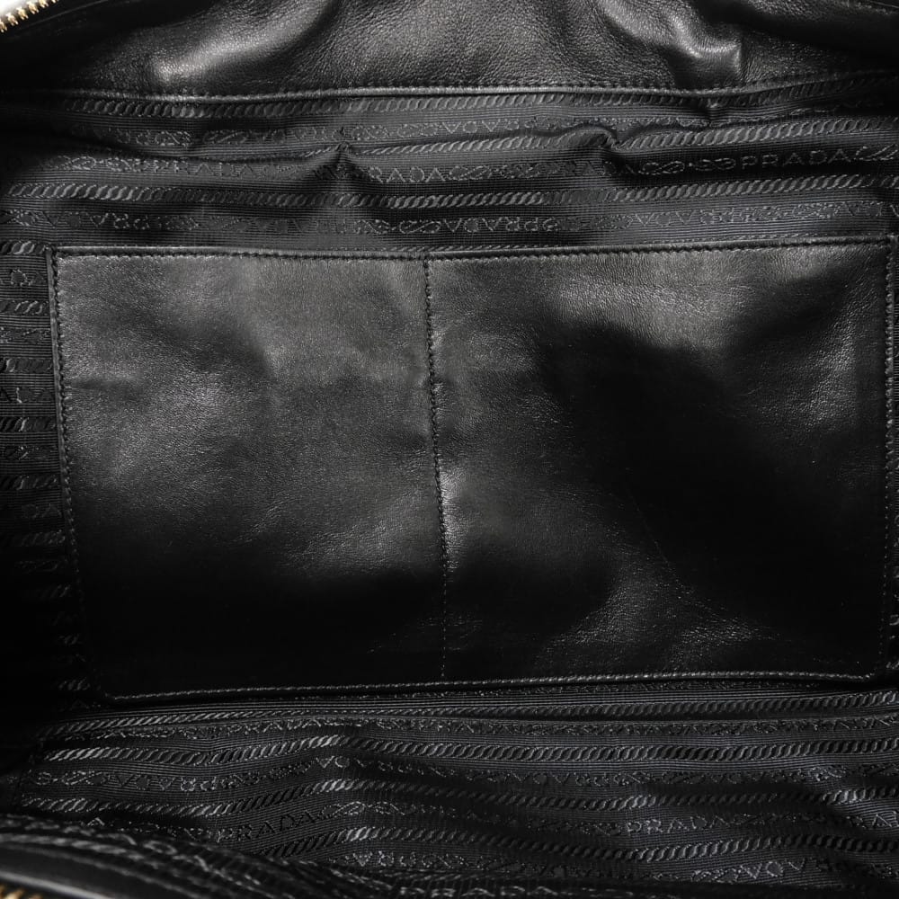 Used 11569 Re-Edition 1978 Large Handle Bag 1BB114 R064 F0002 7922 Current Re-Nylon 2-Way Triangle Logo Black Unisex