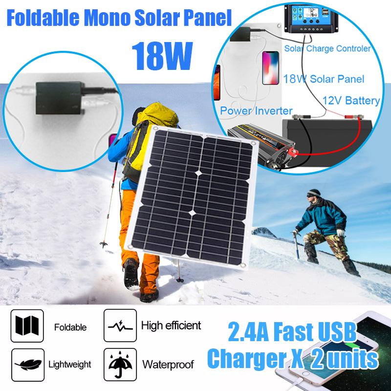 5000W Solar Panel Kit Modified Sine Wave 12V To 220V Solar Power System 18V Solar Panel+30A Charge Controlle Power Generation