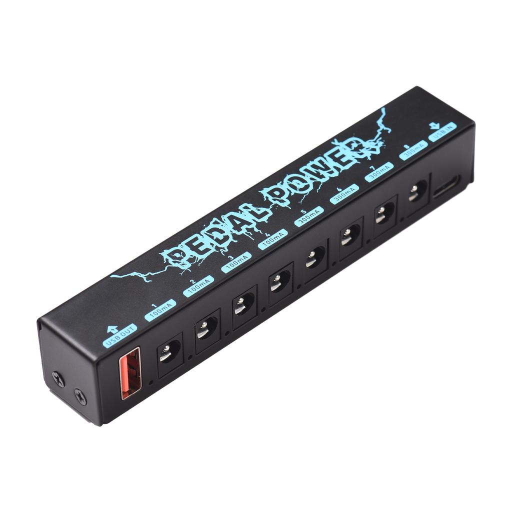 Guitar Pedal Power Guitar Effector Power Supply 8 Isolated DC Output Isolated Power USB IN 5V 2.1A