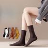 Female Autumn and Winter Pure Cotton Deodorant Anti Pilling In The Tube Moon Socks