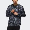 Adidas Камуфляжная повседневная куртка с капюшоном, мужская верхняя одежда, черная DZ7589