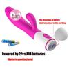 Silicone Dual-Vibration G-Spot Massager - Adjustable Frequency Female Vibrator
