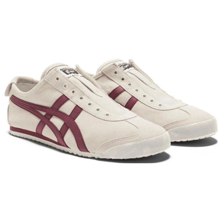 ONITSUKA TIGER Унисекс Mexico 66 Slip‑On Береза Темно-вишневый 1183B782‑201
