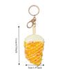 PU Material Simulation Food Keychain Simulated Ice Cream Dessert Keychain  Children's Toy