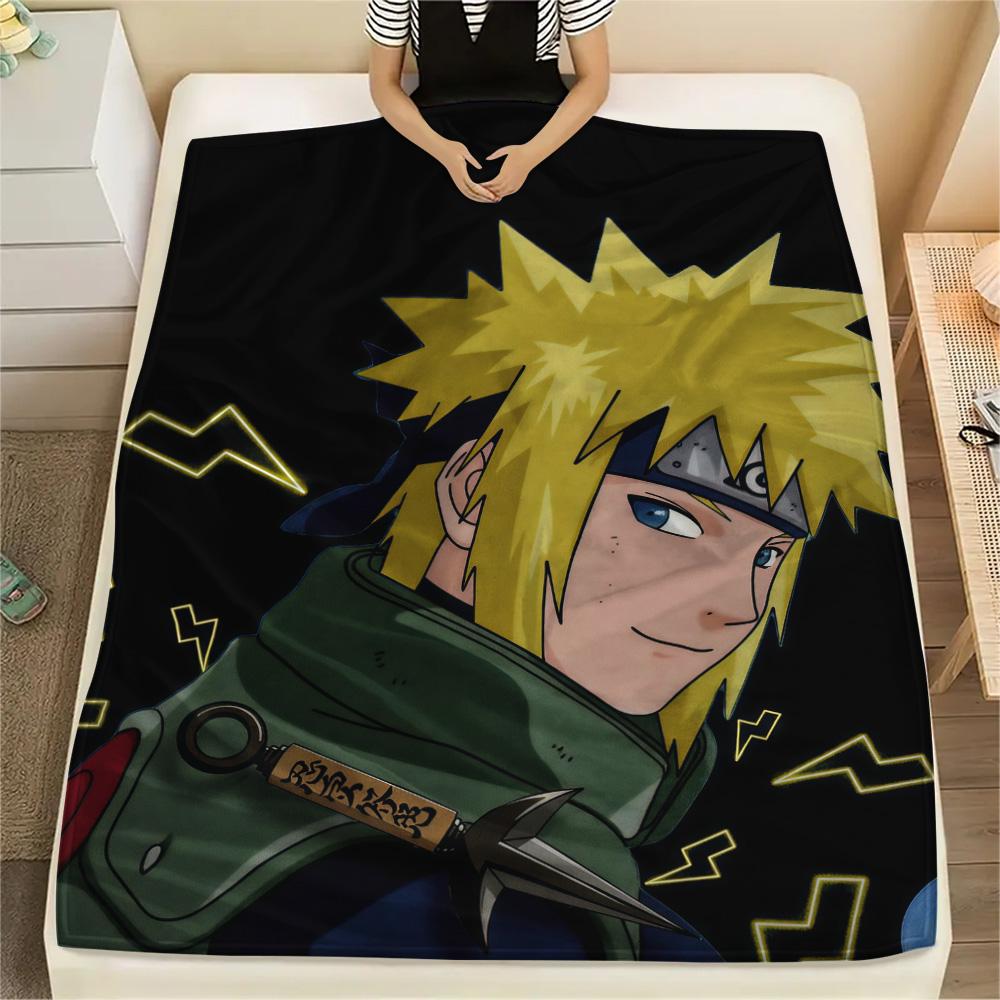 Minato Fourth Hokage Flannel Blanket, High quality Comfortable for All Seasons, Home Decor, Warmth and Comfort
