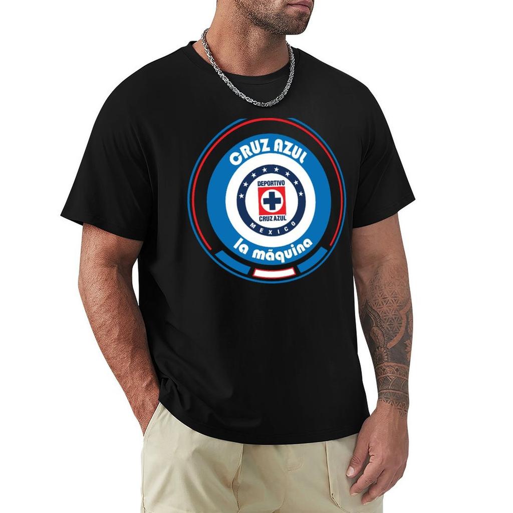 Liga Mx Team Cruz Azul Tshirt Casual Simple Design Short Sleeve Shirt