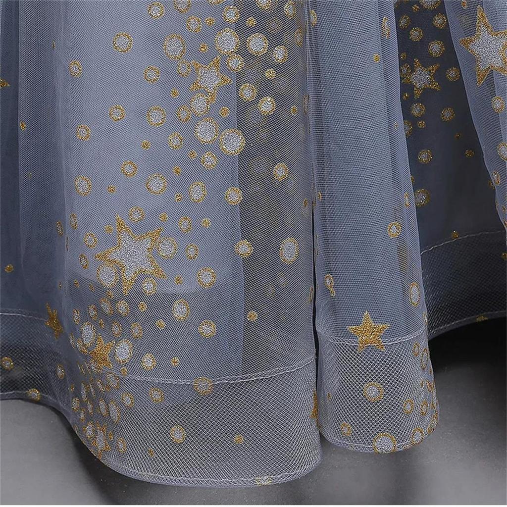 4-13 Year Old Elegant Girl Party Dress Sequin Embroidered Mesh Gorgeous Ball Evening Dress Formal Cocktail Girl Princess Dress