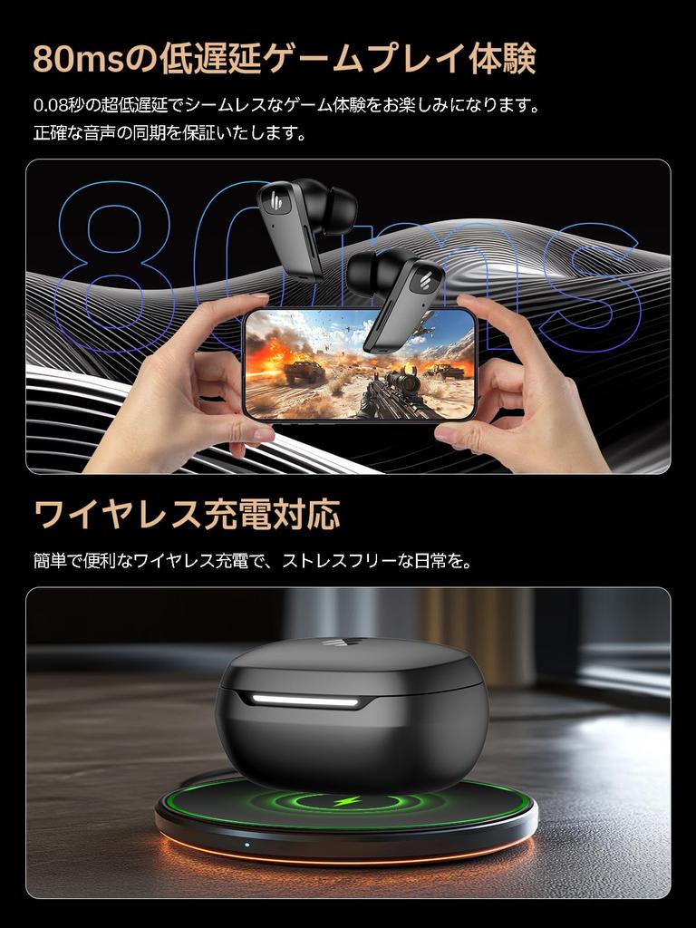 [Награда VGP2025 'Золотая награда' и 'Награда за планирование'] Беспроводные наушники-вкладыши Edifier NeoBuds Planar, Bluetooth, шумоподавление, планарный магнитный драйвер, беспроводная зарядка,