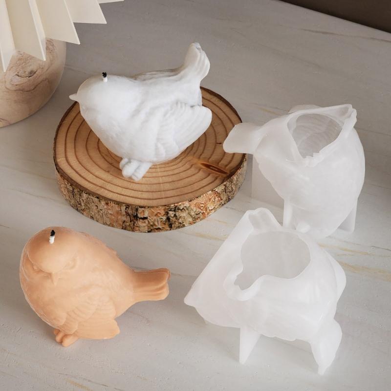 Гибкая силиконовая форма для создания уникальных 3D фигурок птиц, аксессуаров для энтузиастов и домашнего декора для повседневного использования