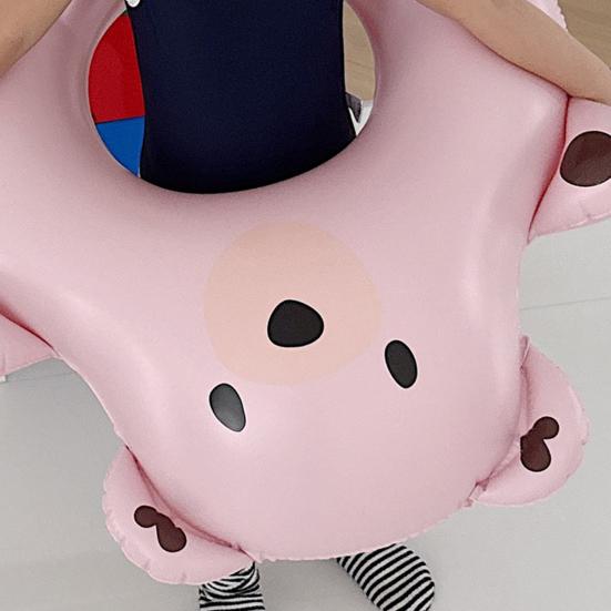 Надувные круги для плавания в форме медведя для детей, надувные круги для плавания с изображением животных из мультфильмов для летней пляжной вечеринки