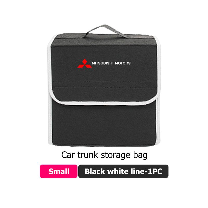 xkhr10 Car Foldable Felt Trunk Storage Bag Large Capacity Organizer Box Accessorie For Mitsubishi Outlander Pajero Sport Lancer Eclipse