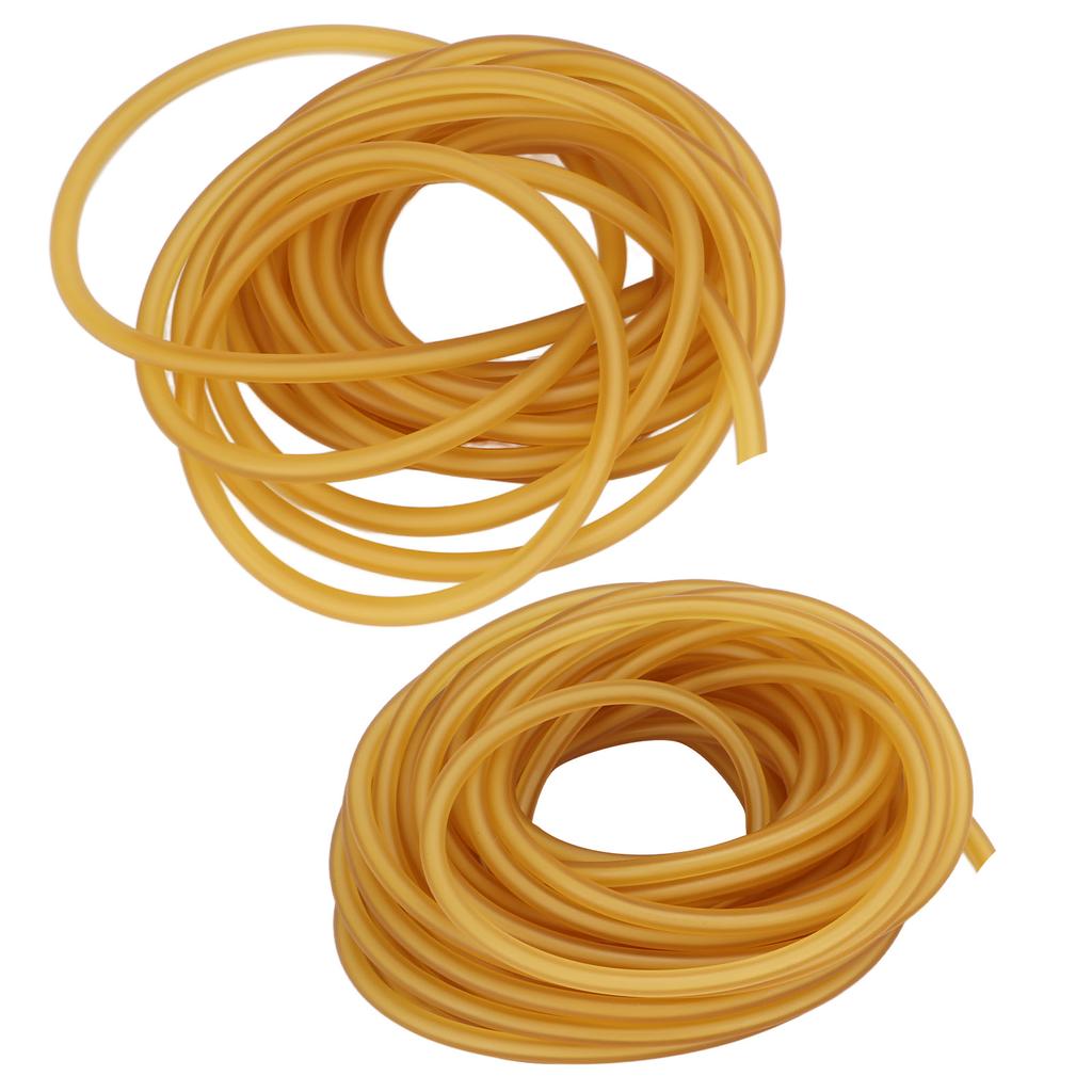 Латексная резинка, желтая высокоэластичная трубка из натурального каучука для рогаток, выполнения фитнес-упражнений