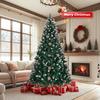 5 FT Artificial Snow Tipped Christmas Tree with Pine Cones