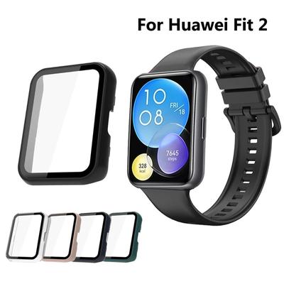 Для Huawei Watch Fit 2 чехол для ПК полноэкранная пленка Huawei Fit2 закаленное стекло пленка защитная пленка