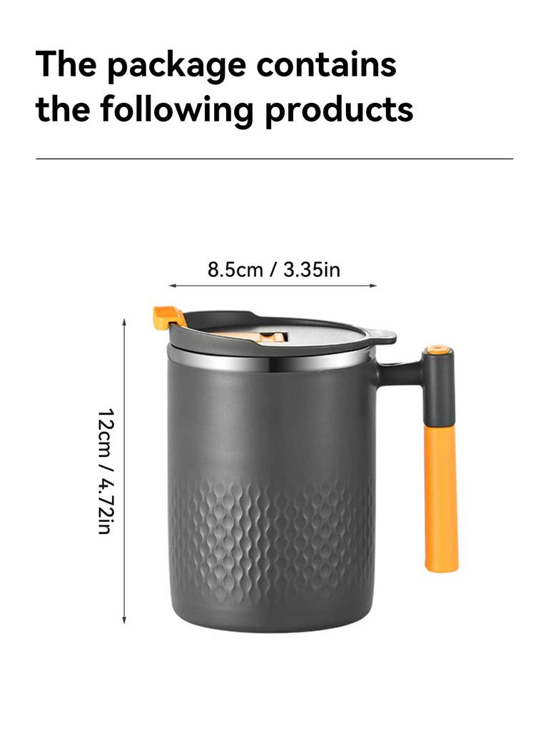Изолированная кофейная кружка с защитой от ожогов и ручкой, термокружка для молока из нержавеющей стали 304, двухслойная кофейная чашка, чайная чашка