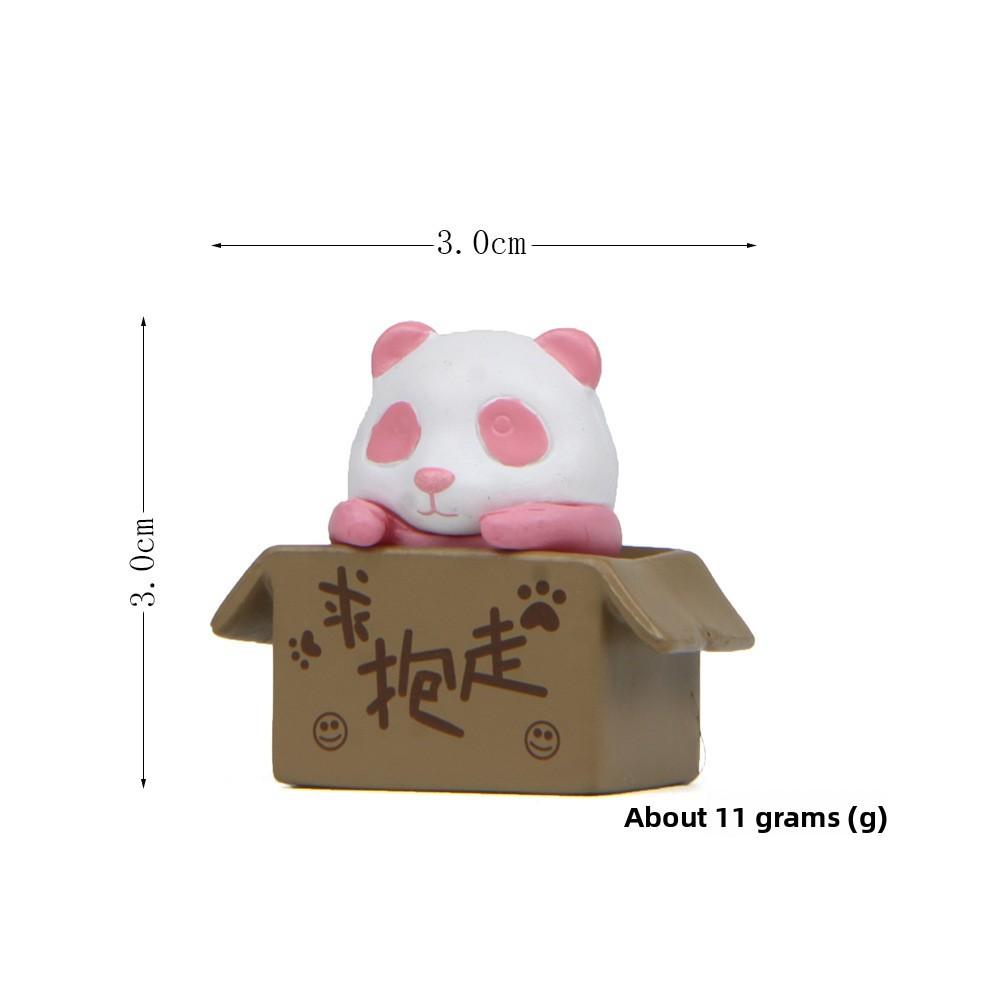Animal Panda Pvc Figurine Set With Cardboard Box Style For Kids And Collectors
