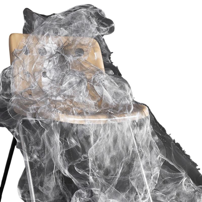 1x1m Designer Metalic Fabric Art Material Cloud Shape Hard Metallic Fabrics DIY Sewing Flexible Wire Mesh Home Decor