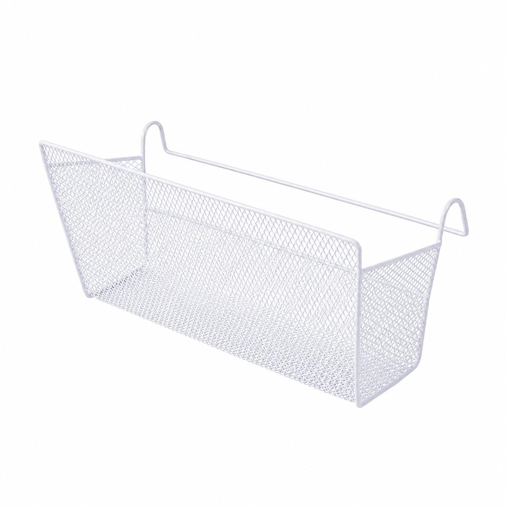 Space Saving Sundries Storage Basket Heavy-Duty Metal Organizer Bedside Organizer Dormitory Use