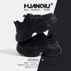 Глобальные женские кроссовки черного цвета с толстой подошвой, увеличивающие рост, 2025, новые летние универсальные дышащие кроссовки ZHQ6319